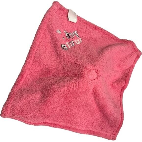 Baby Gear Glam Girl Security Pink Plush Lovey Blanket With Bow Embroidery - Picture 6 of 9